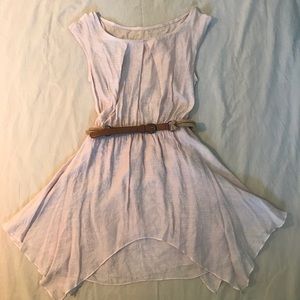 💕🌸Light pink layered mini dress; Anthropology